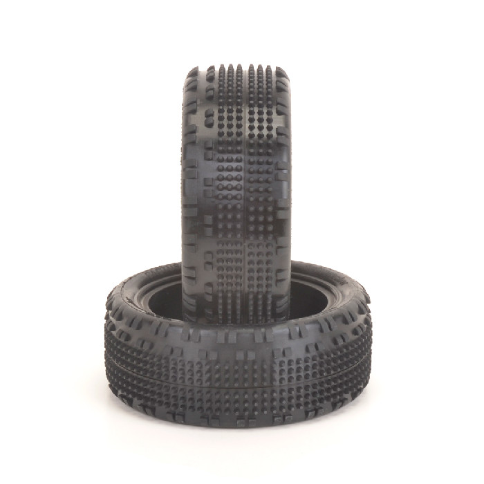 SCHUMACHER CACTUS FUSION 2 1/10 4WD TYRES FRONT YELLOW - SCH-U6895 main image 1